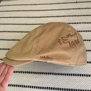 Keith Haring Brown Newsboy Messenger Hat